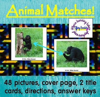 Baby and Parent Animal Match Game PDF
