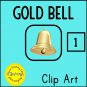 Gold Bell 3D with Hook (Version 1)