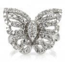 Silver Butterfly Ring - Mariah Carey Inspired