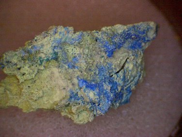 Beautiful Cyanotrichite on Philipsbornite specimen