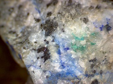 Beautiful Cuproromeite azurite Tetrahedrite specimen