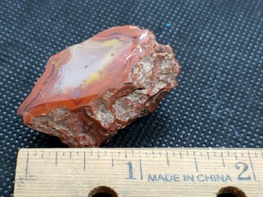 Beautiful Red Yellowcat Agate specimen