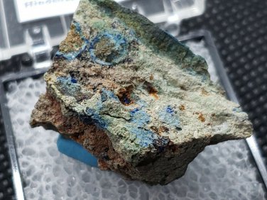 Rare Theisite Azurite thumbnail specimen