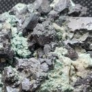 Cuprite on Chrysocolla specimen