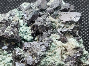 Cuprite on Chrysocolla specimen