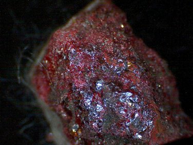 Rare Tiemannite on Cinnabar Thumbnail Specimen