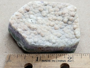 Beautiful Botroidal Fluorite on Amethyst specimen