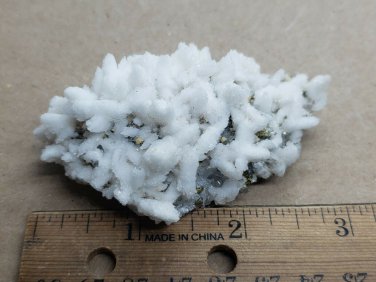 Amazing Calcite on Quartz w Chalcopyrite Specimen