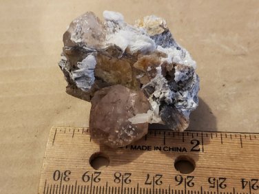 Topaz crystal in matrix