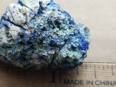 Rare Cyanotrichite w Azurite specimen