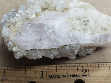 Amazing Pink Danburite w Calcite Specimen