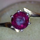 Sterling Idaho Garnet Ring