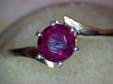 Sterling Idaho Garnet Ring
