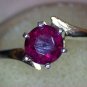 Sterling Idaho Garnet Ring