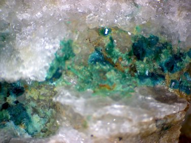 Beautiful Spangolite with brochantite specimen