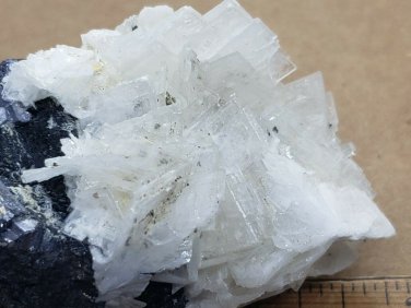 Beautiful White bladed Barite specimen