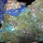 Beautiful Richelsdorfite azurite thumbnail specimen