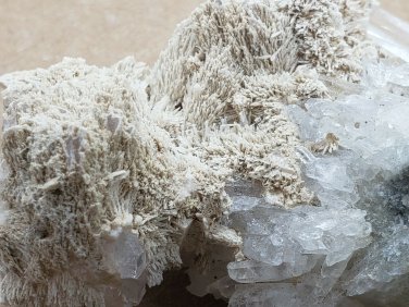 Calcite on Quartz specimen