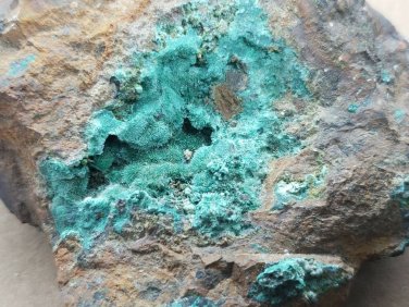 Stunning Fuzzy malachite Specimen
