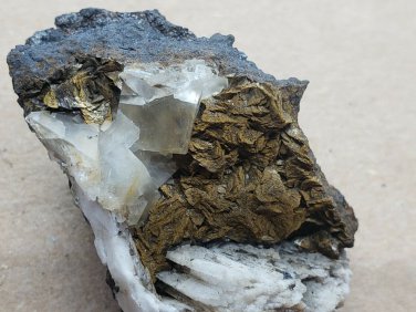 Rancieite with calcite specimen