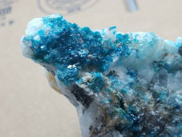 Rare Cabinet Caledonite specimen