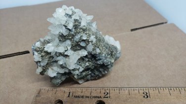 Beautiful Calcite on marcasite specimen