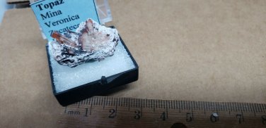 Beautiful Red Topaz thumbnail specimen