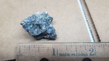 Stunning Blue scorodite with pyrite thumbnail specimen