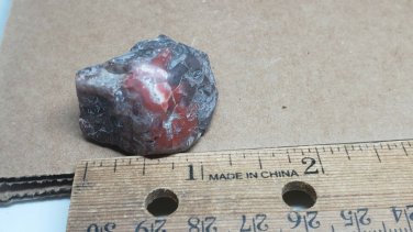 Beautiful red agate specimen