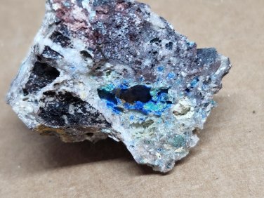 Beautiful Linarite w Caledonite specimen