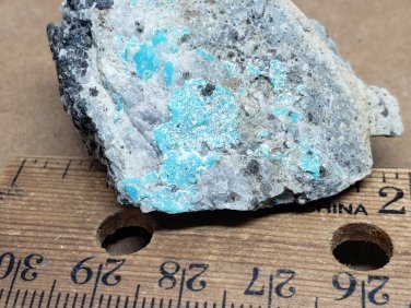 Turquoise w chalcocite specimen