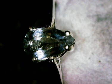 Sterling Purple Aquamarine Ring