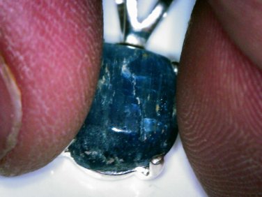 Sterling Silver Cat's Eye Aquamarine Pendant