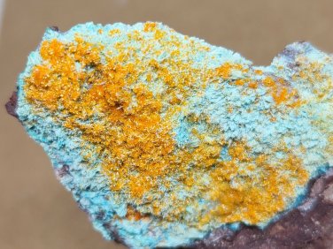 Beautiful Mimetite crystals on Chrysocolla Crystals specimen
