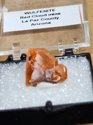 Beautiful Red Cloud Wulfenite thumbnail specimen
