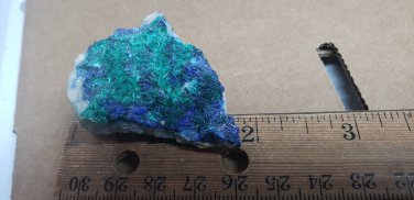 Beautiful Linarite with Brochantite specimen