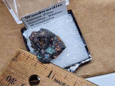 Beautiful Woodwardite Thumbnail specimen