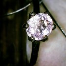 Sterling Morganite Ring