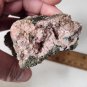 Beautiful Rhodochrosite with pyrite on quartz specimen Butte