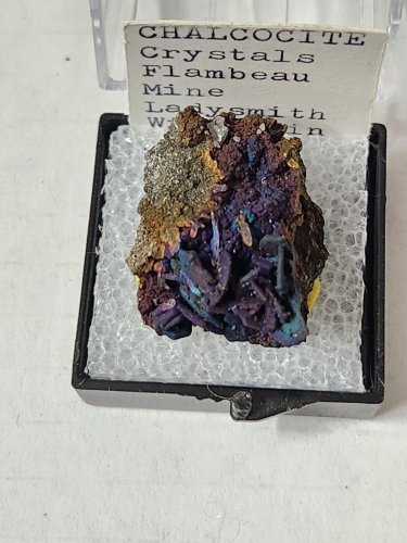 Beautiful Iridescent Chalcocite thumbnail specimen