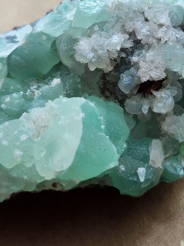 Beautiful Blue Smithsonite w Hemimorphite specimen