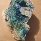 Stunning Spangolite w Malachite and Azurite specimen