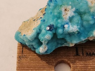 Beautiful Blue Veszelyite on Hemimorphite specimen