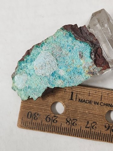 Beautiful Hemimorphite on Chrysocolla specimen