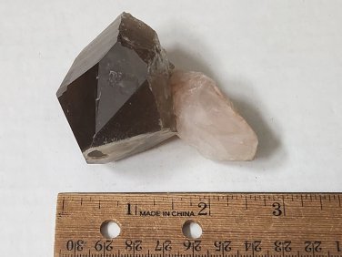 Nice Morganite w Smoky Quartz Specimen San Diego