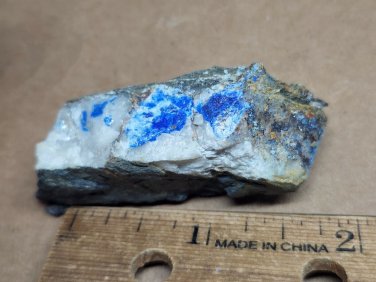 Blue Linarite specimen