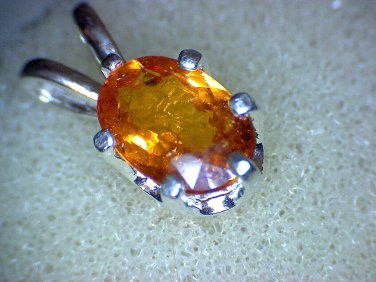 Sterling Andradite Garnet Pendant