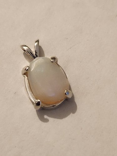 Sterling Silver Australian Opal Pendant