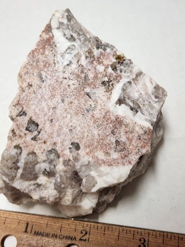 Beautiful Thulite On Quartz specimen