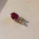 Sterling Silver Ruby Pendant